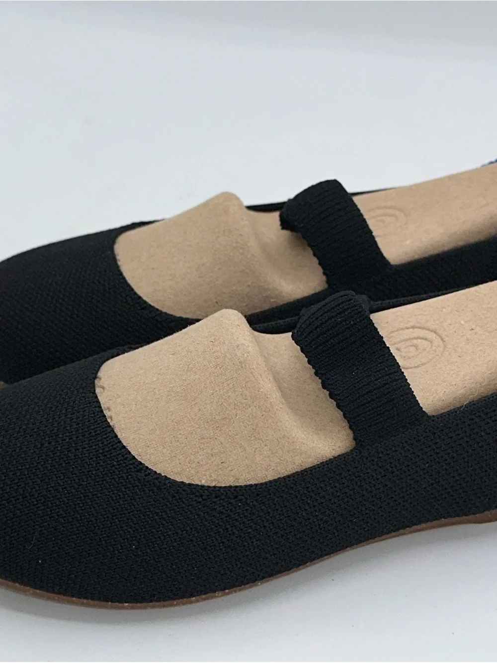 Rothy’s The Kids Mary Jane Slip-On Black  Shoes Ballerina Flats Girls Sz 2  AA27